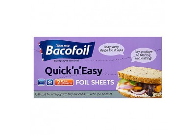 Bacofoil Quick'n'Easy Foil Sheets x 25